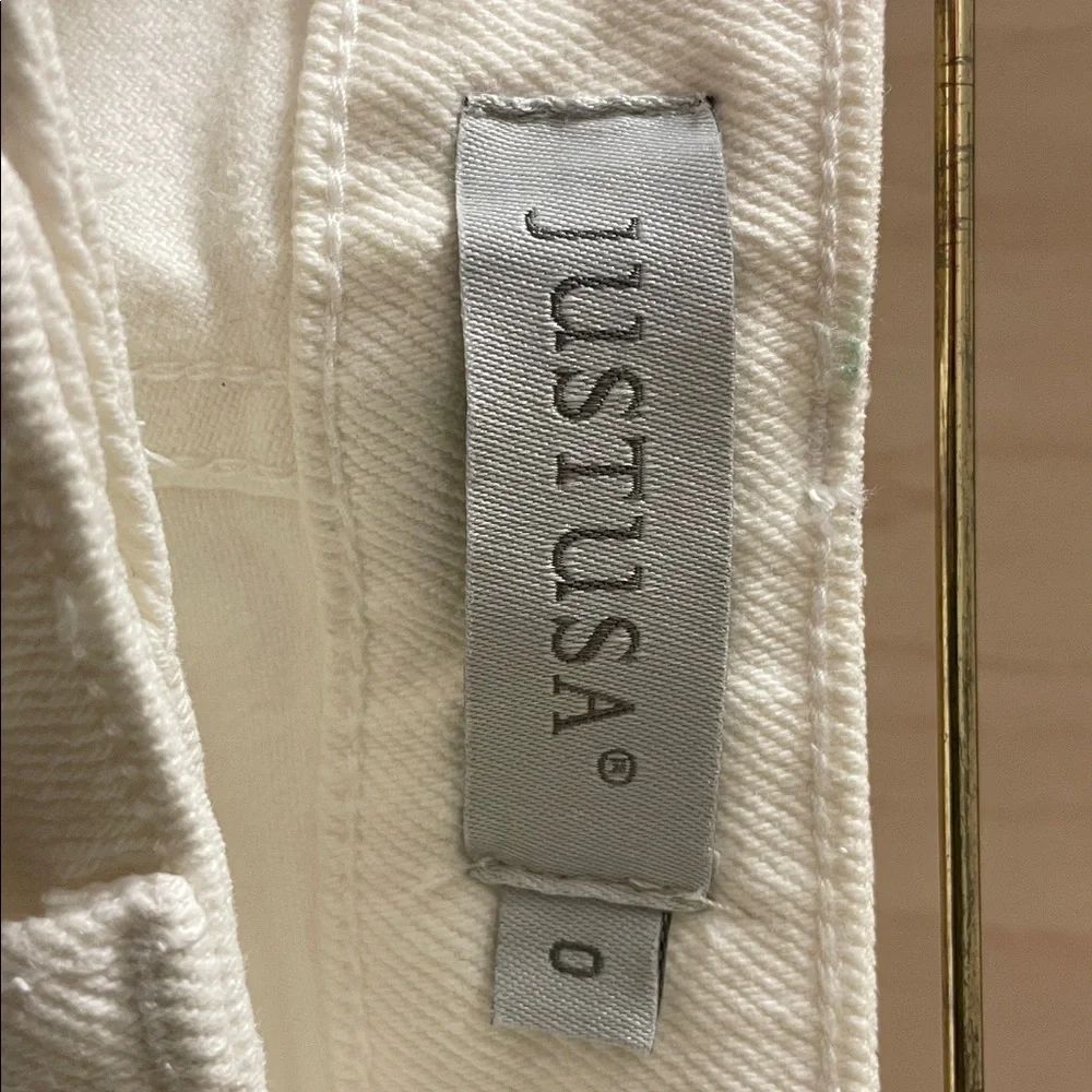 Just USA Off-White Wide Leg Jeans - Picture 2 of 4